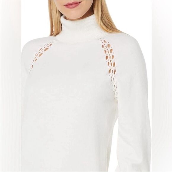 Ted Baker  Malorri Knit Midi Dress in Cream Size 8/10 - Picture 5 of 9